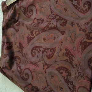 Kate Hill Brown Paisley Skirt